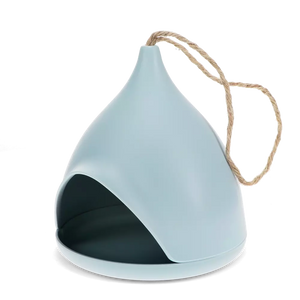 Blue Bamboo Fibre Bird Feeder