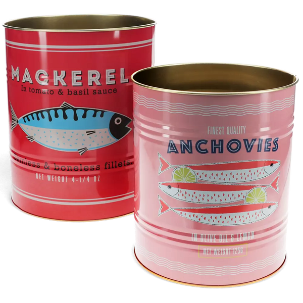 LARGE Storage Tins (set of 2) - Fish