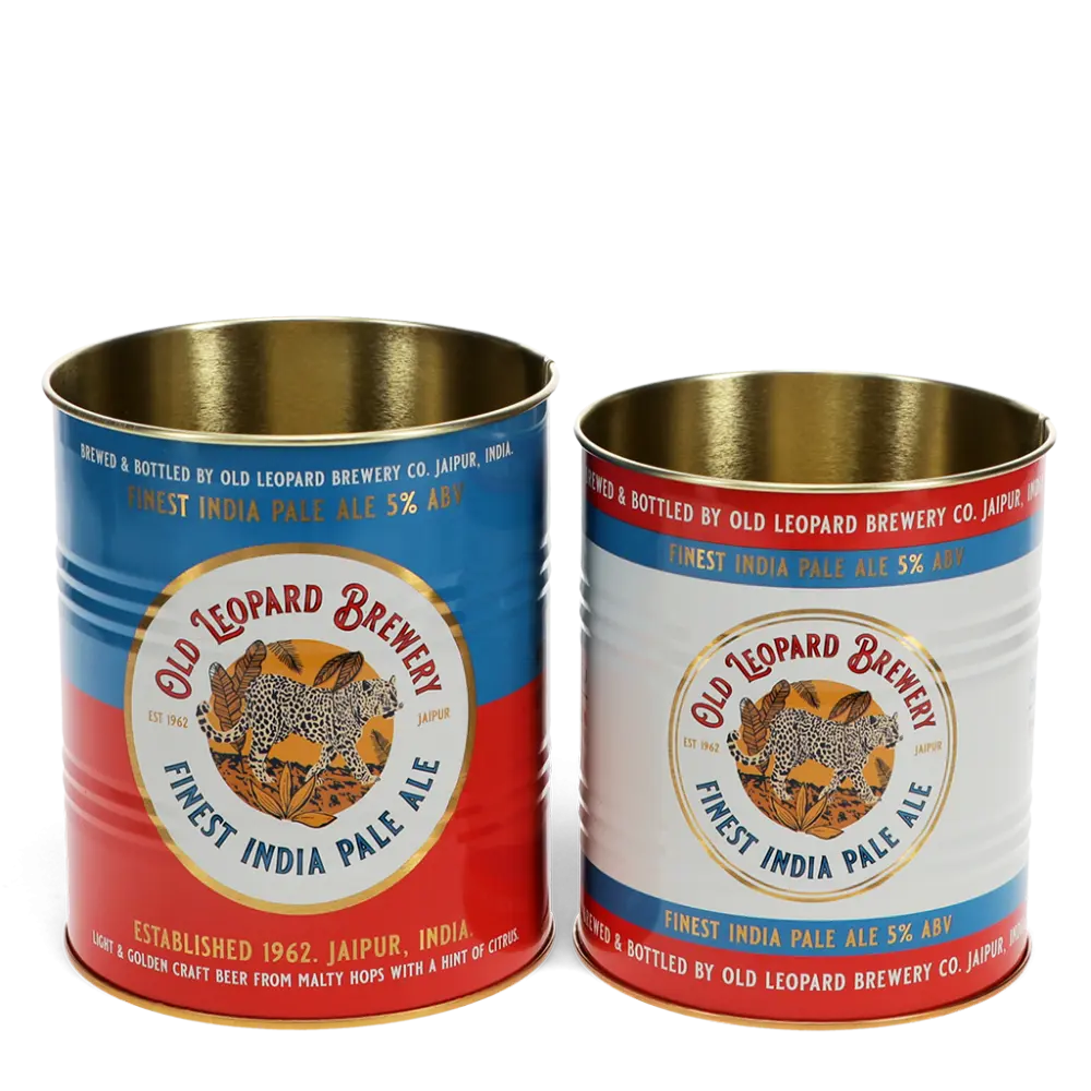 Medium Storage Tins (set of 2) -  Leopard