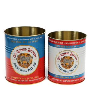 Medium Storage Tins (set of 2) -  Leopard