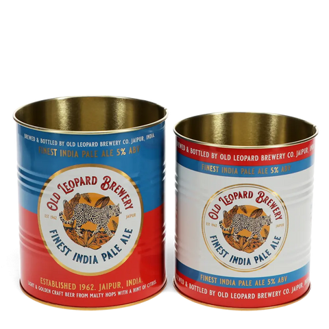 Medium Storage Tins (set of 2) -  Leopard