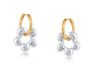 Silver Daisy Earrings