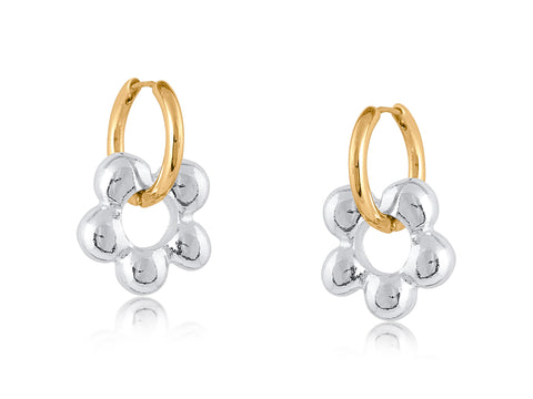 Silver Daisy Earrings