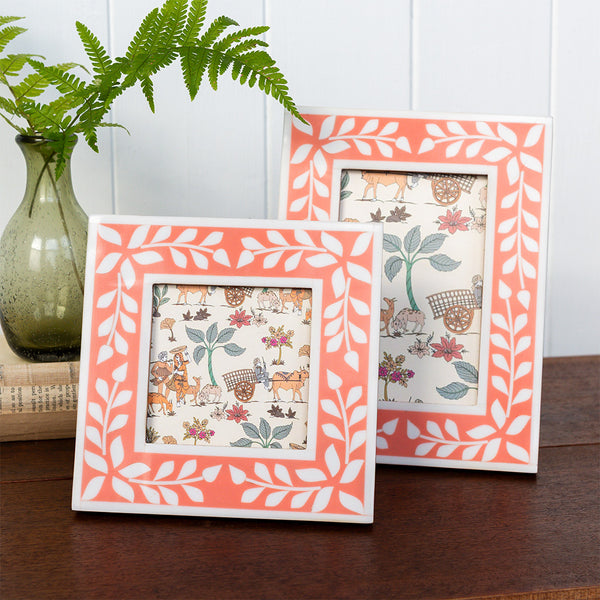 Resin Picture Frame - Pink - TWO SIZES