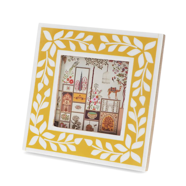 Resin Picture Frame - Yellow - TWO SIZES