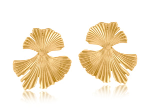 Ginko Leaf Dangle Earrings