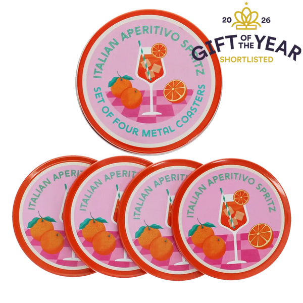Metal Coasters (set of 4) - Aperitivo Spritz