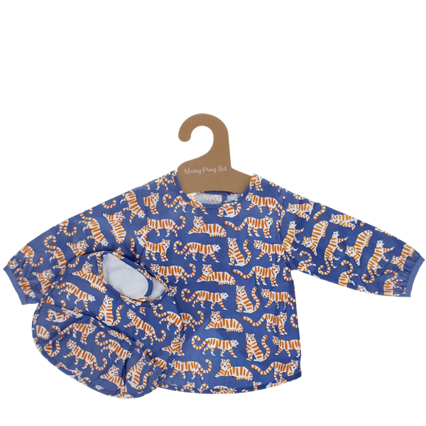 Messy Play Bib and Vest Set - Tiger