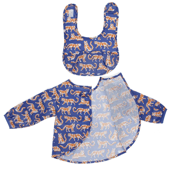 Messy Play Bib and Vest Set - Tiger