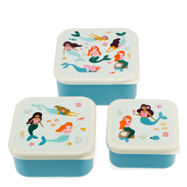 Snack Boxes (set of 3) - Mermaid