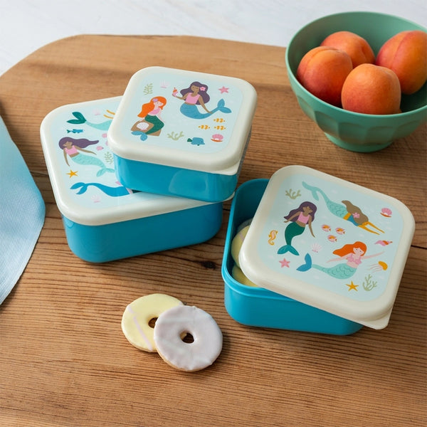 Snack Boxes (set of 3) - Mermaid