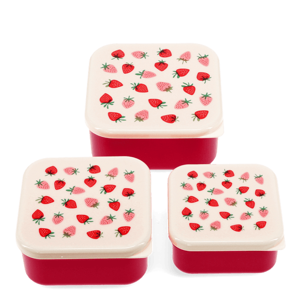 Snack Boxes (set of 3) - Little Strawberry