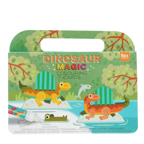 Magic Water Colouring Cards - Baby Dinos