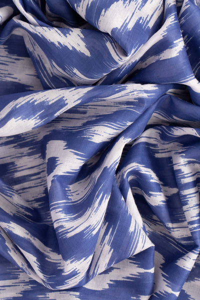 Blue Aztec Lightweight Cotton Scarf