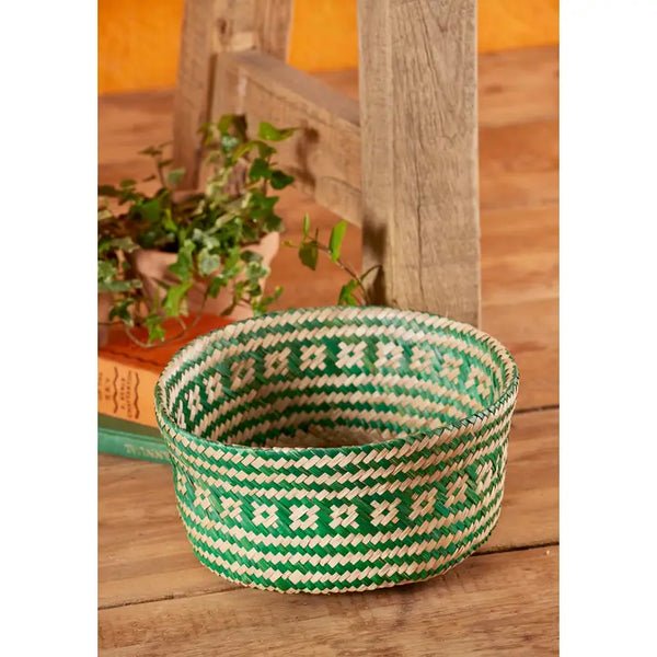 Small Green Seagrass Basket