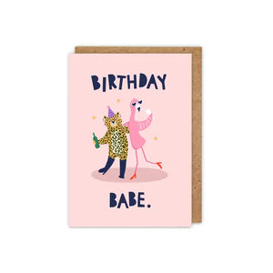 Birthday Babe! Fun Illustrated Friendship Birthday Card