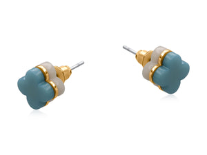 Clover Shaped Enamel Studs