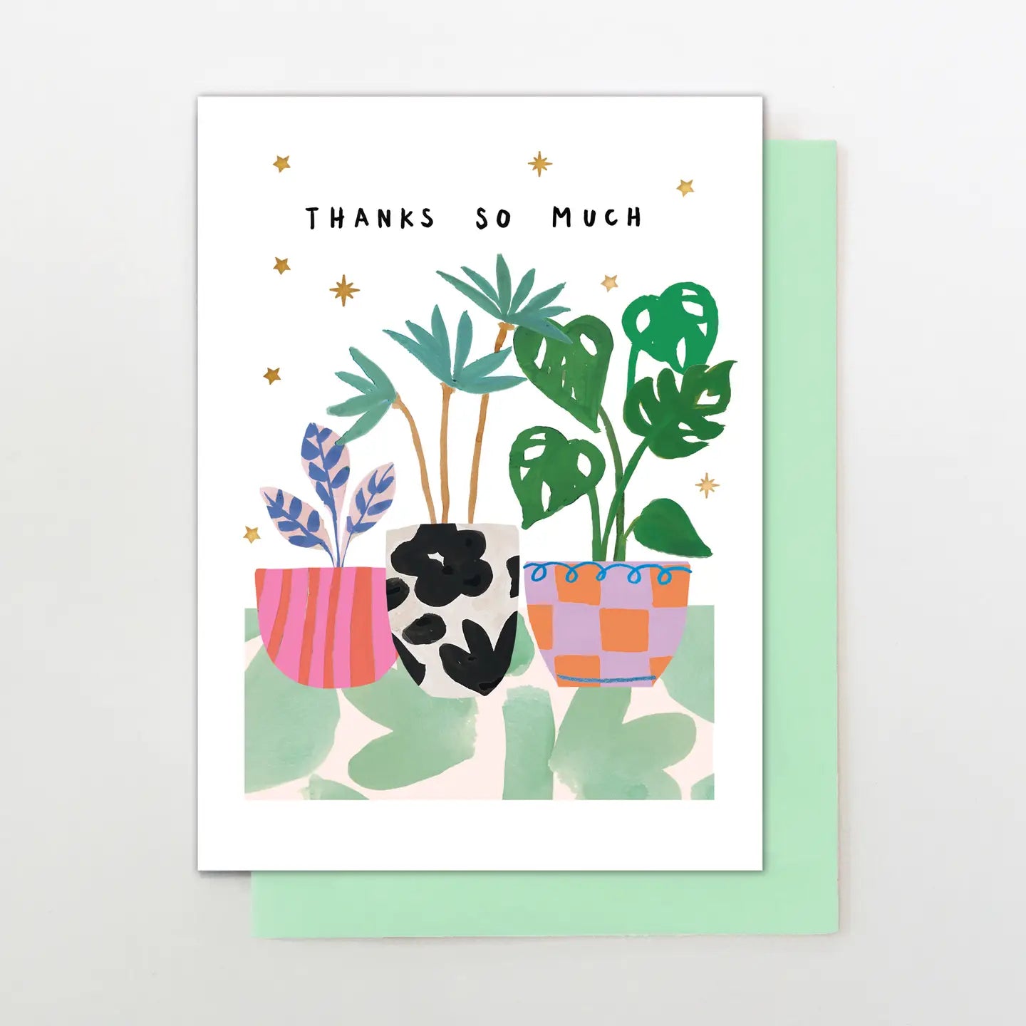 Thanks So Much Plants Greeting Card