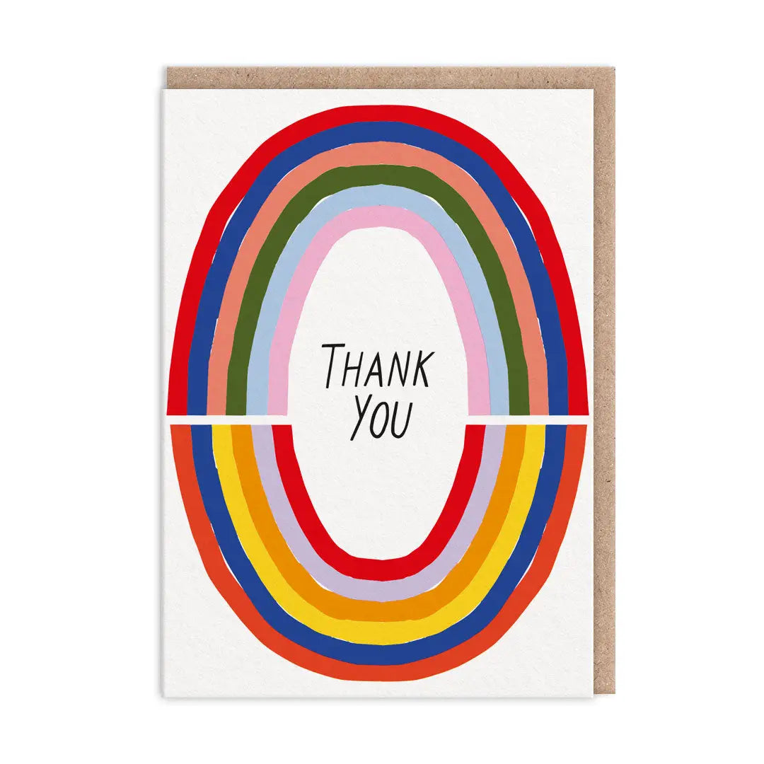 Rainbows Thank You Card