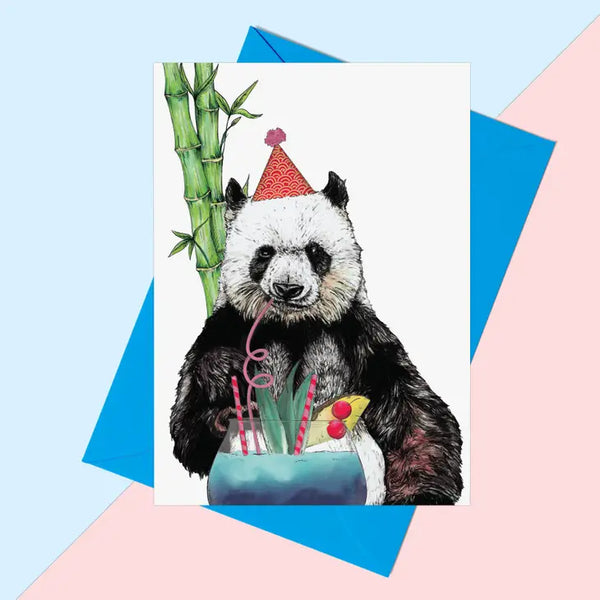 Party Panda Greeting Card