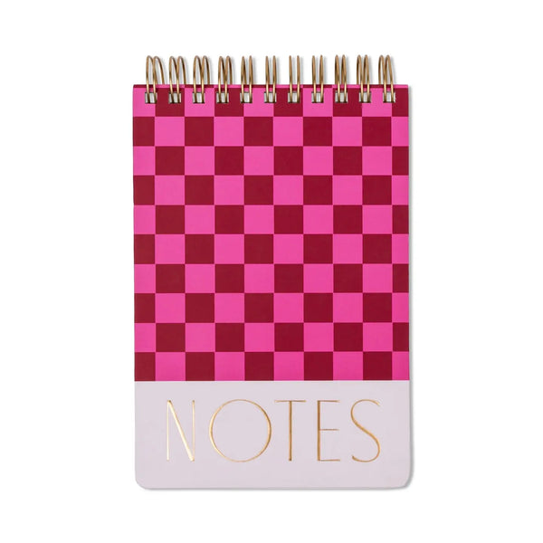 Chunky Notepad - Burgundy + Pink - LARGE!!