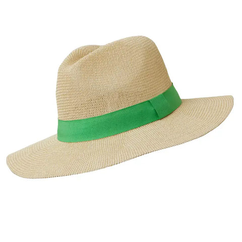 Green Band Panama Hat
