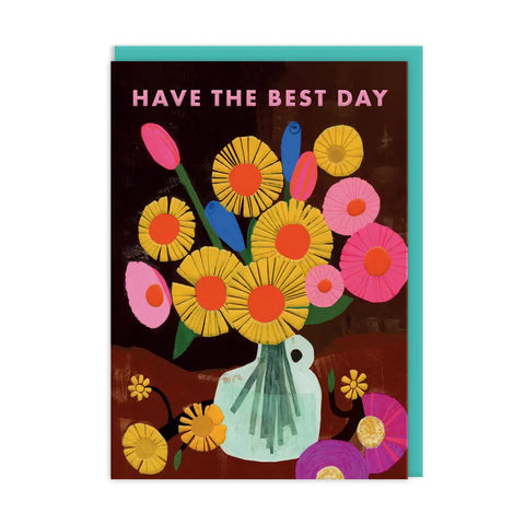 Have the Best Day Vase Birthday Card