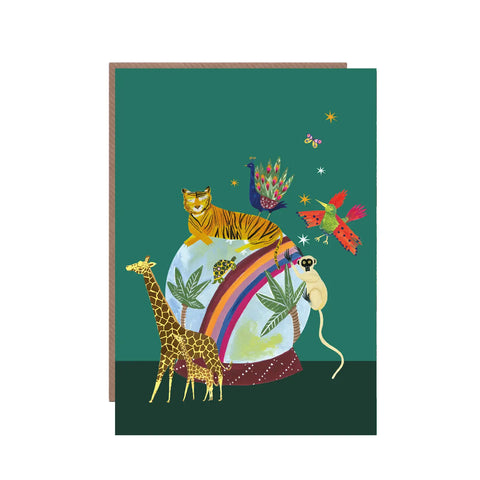 Our Planet Globe Greeting Card