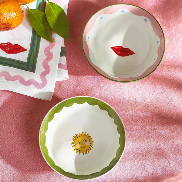 Sun & Lips Nibble Bowls