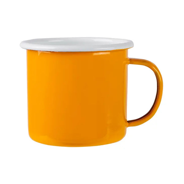 New! Coloured Enamel Mugs - Pink, Red, Green, Yellow or Navy