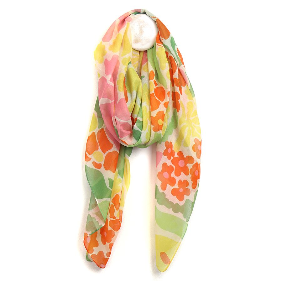 Yellow Flower Scarf