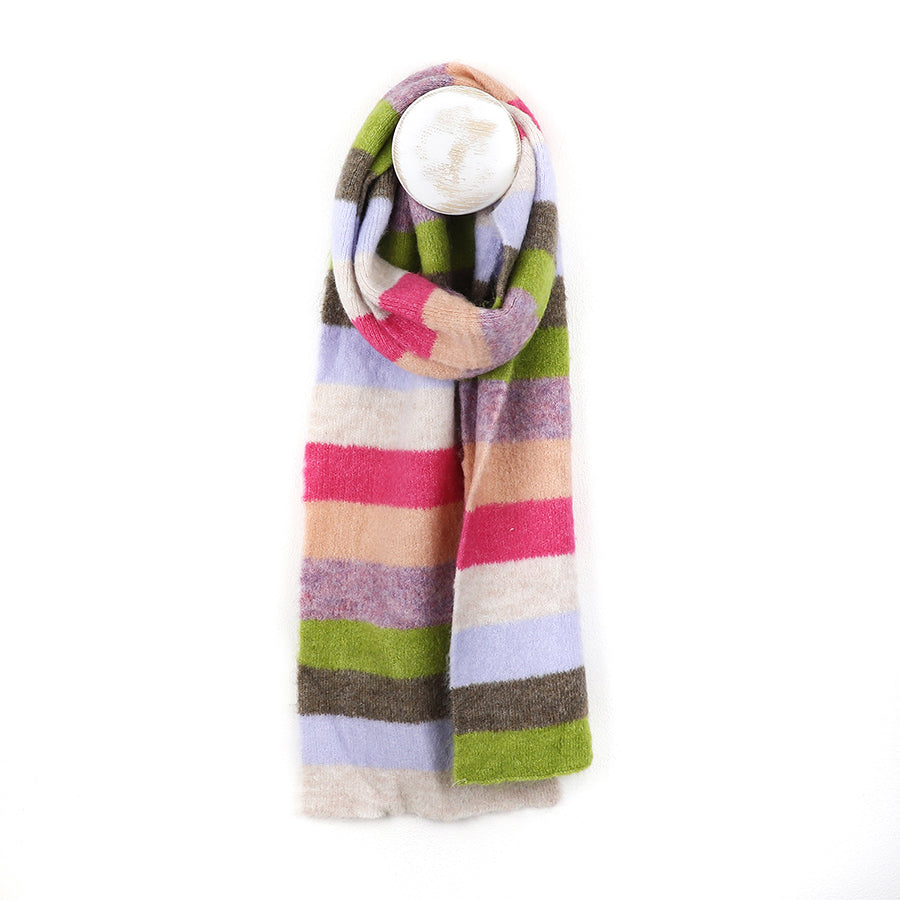 Stripy Bright Mix Scarf