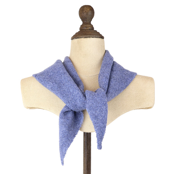 Blue Triangle Knit Scarf