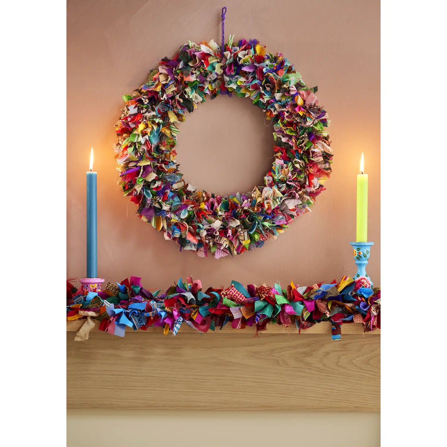Recycled Sari Wreath