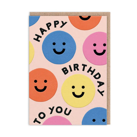 Happy Birthday Smiley Greeting Card