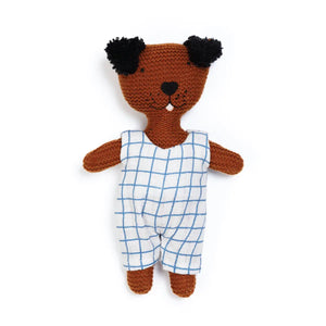 Cotton Knit Rattle - Dog