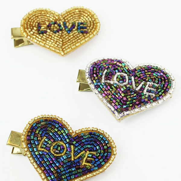 Heart Hair Clips