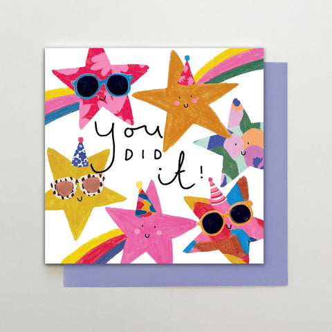 You Did It Stars Greeting Card