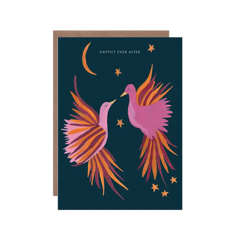 Phoenix Night Sky Greetings Card