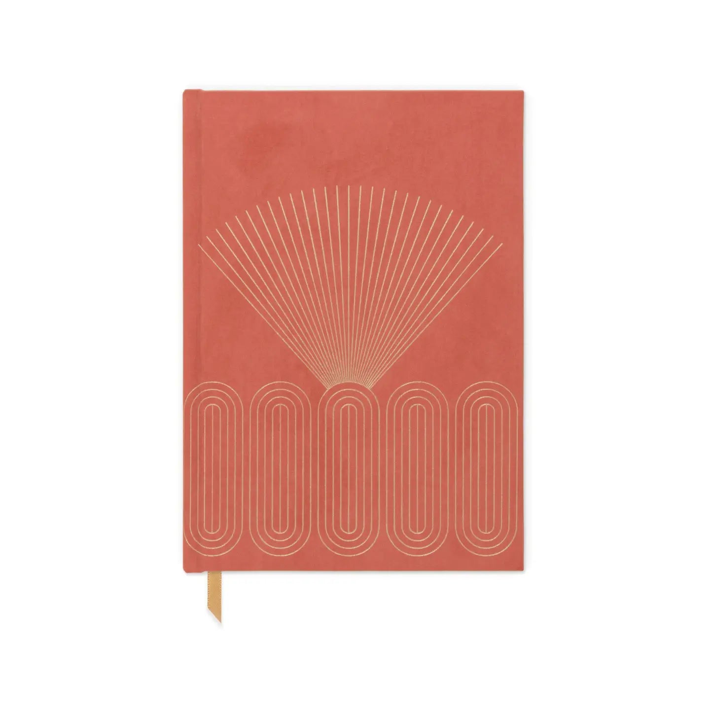 Suedette Journal - Terracotta - Radiant Rays