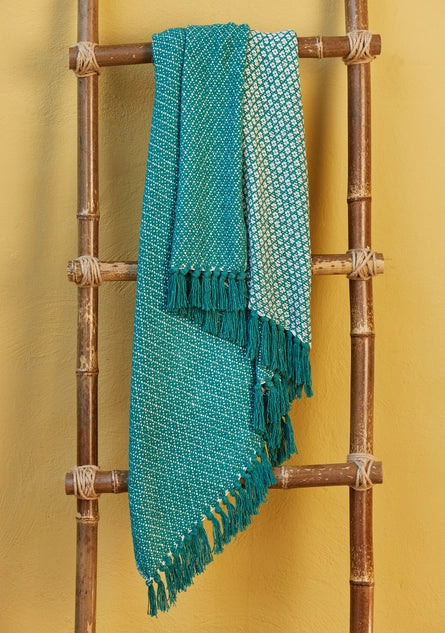 Recycled Cotton Throw - Green