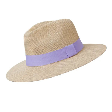 Lilac Band Panama Hat