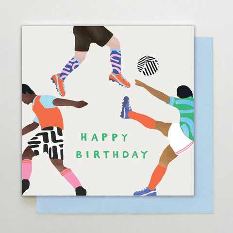 Footballers Greeting Card