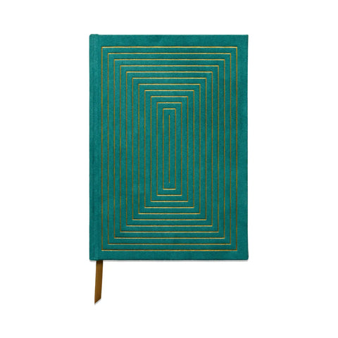 Ink Suedette Journal - Green