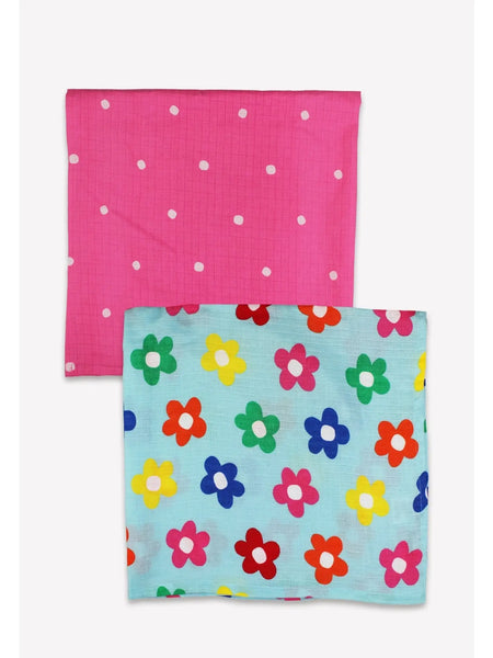 Rainbow Bloom Muslins - 2 Pack