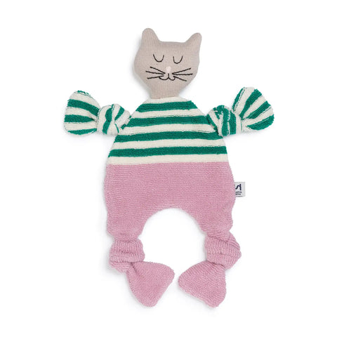 Cotton Knit Baby Comforter Cuddle Cloth - Cat