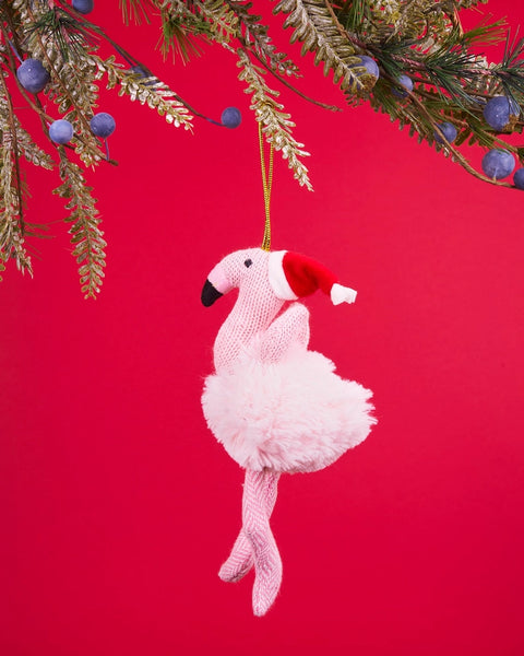 Christmas Flamingo Hanging Decoration