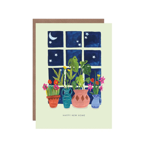 Window New Home Greeting Card