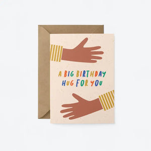 Big Birthday Hug - Greeting Card