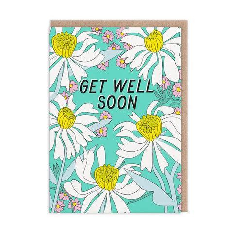 Get Well Soon Daisies Greeting Card